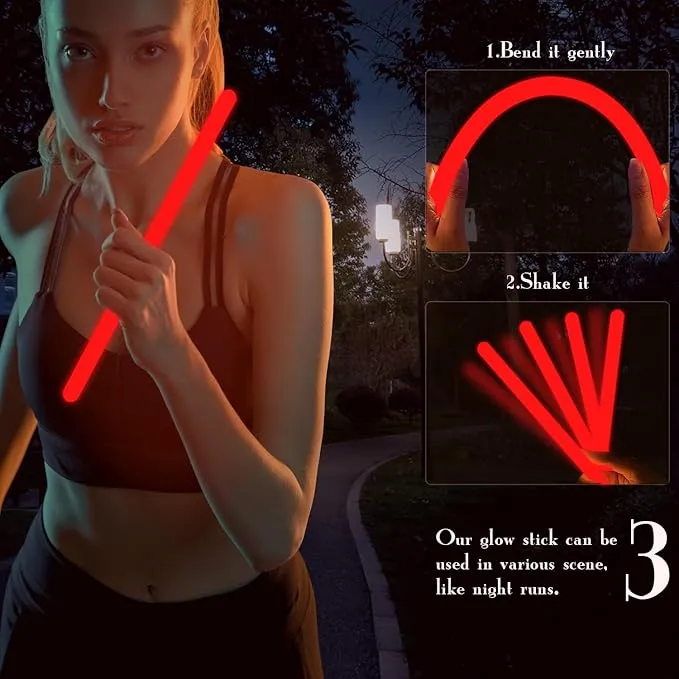12 PCS 14 Inch Industry Grade Glow Sticks Bulk Emergency Jumbo Light Sticks Glow in The Dark Bright Large Glow Sticks for Camping,Hiking,Hurricane, Earthquake, Survival Kit Accessories