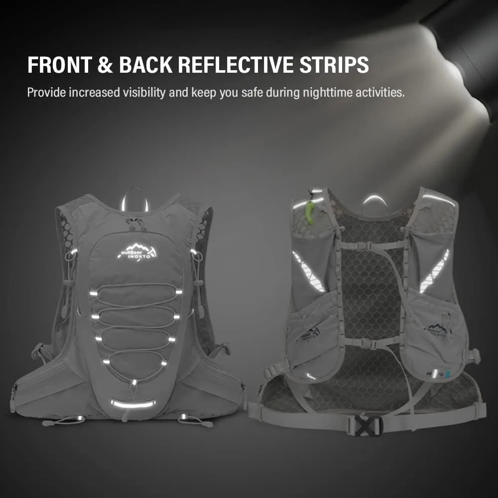 12L Cycle Hydration Backpack Lightweight Riding Vest Pack Backpack for Running Camping Hiking Mountaineering