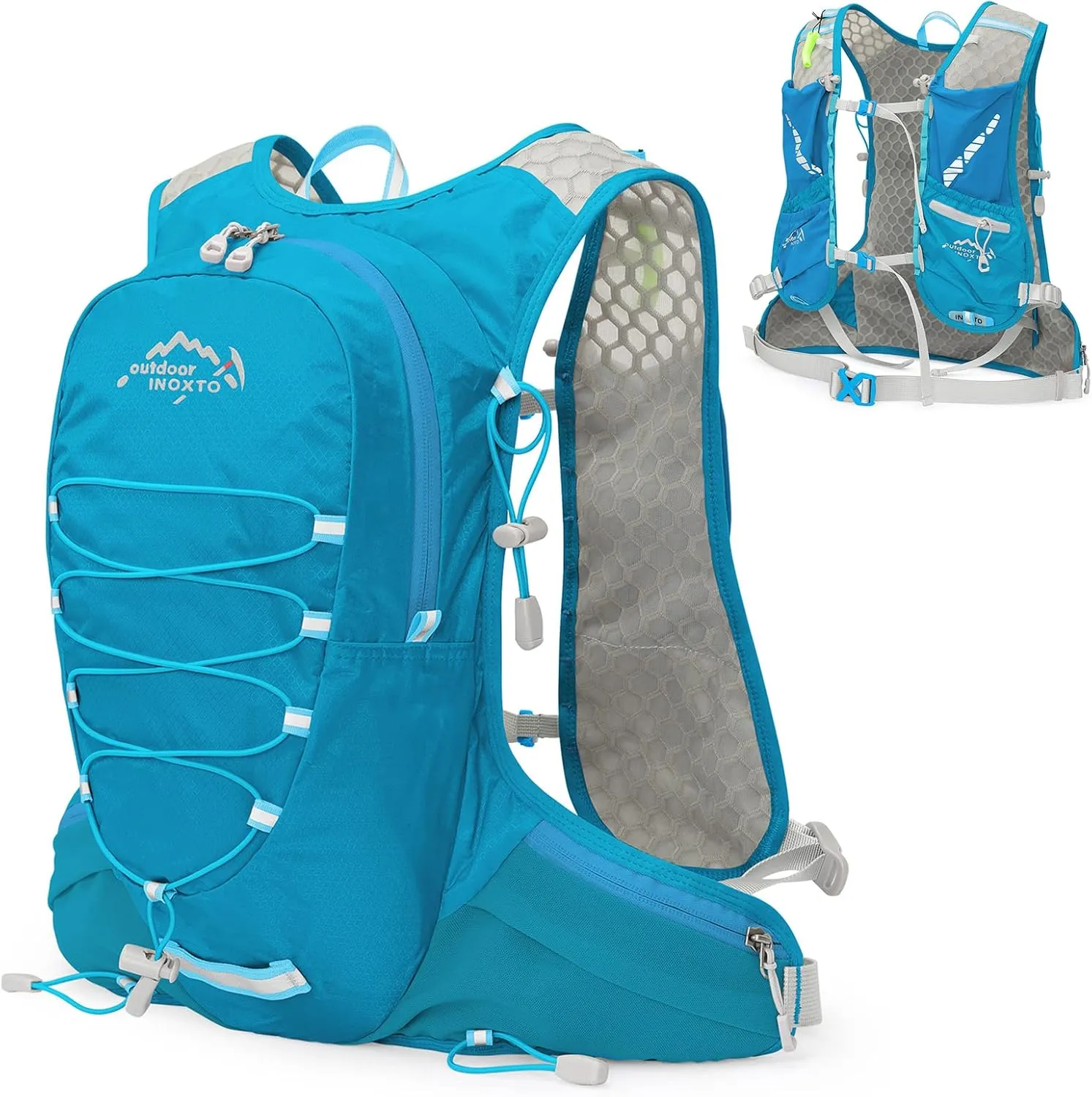 12L Cycle Hydration Backpack Lightweight Riding Vest Pack Backpack for Running Camping Hiking Mountaineering