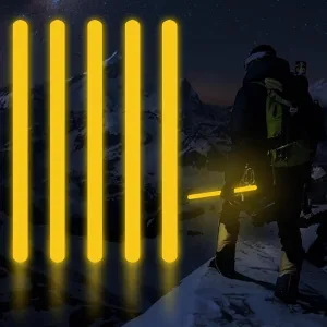 16 Inch Industry Grade Glow Sticks Bulk 5 PCS Bright Jumbo Light Sticks Glow in The Dark Emergency Huge Glow Sticks for Camping,Hiking,Hurricane, Earthquake, Survival Kit Accessories
