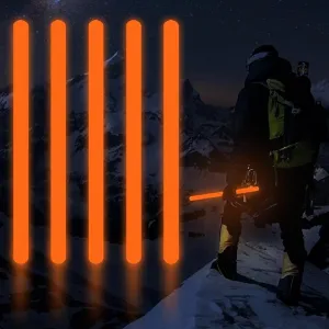 16 Inch Industry Grade Glow Sticks Bulk 5 PCS Bright Jumbo Light Sticks Glow in The Dark Emergency Huge Glow Sticks for Camping,Hiking,Hurricane, Earthquake, Survival Kit Accessories