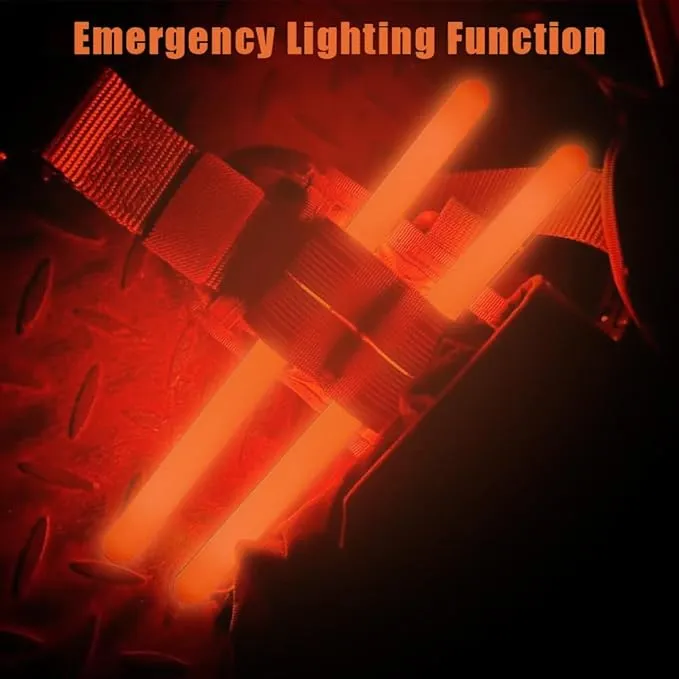 16 Inch Industry Grade Glow Sticks Bulk 5 PCS Bright Jumbo Light Sticks Glow in The Dark Emergency Huge Glow Sticks for Camping,Hiking,Hurricane, Earthquake, Survival Kit Accessories