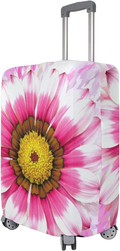 18/20/24/28/32 Inch Spandex Travel Luggage Cover - Blooming Flowers Fashion DIY Creative Design Anti-Scratch Stretchy Travel Suitcase Protector Baggage Covers