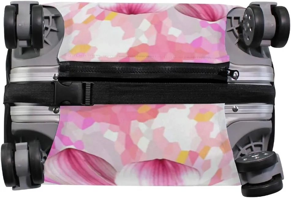 18/20/24/28/32 Inch Spandex Travel Luggage Cover - Blooming Flowers Fashion DIY Creative Design Anti-Scratch Stretchy Travel Suitcase Protector Baggage Covers