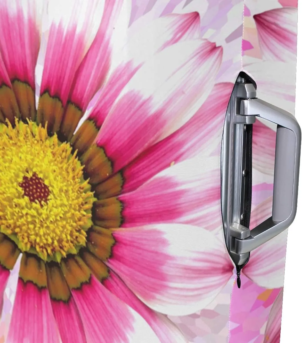 18/20/24/28/32 Inch Spandex Travel Luggage Cover - Blooming Flowers Fashion DIY Creative Design Anti-Scratch Stretchy Travel Suitcase Protector Baggage Covers