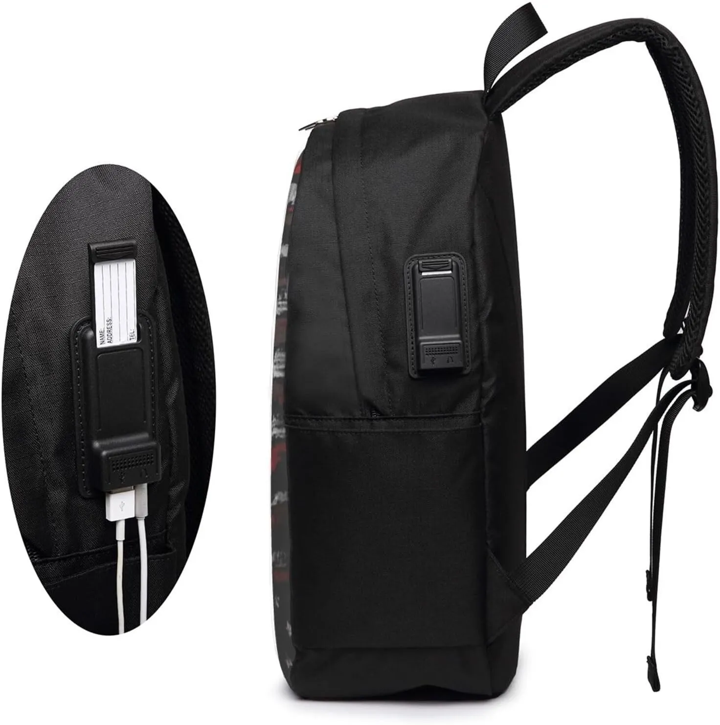 187th Rakkasan Tori Backpack, 17 Inch Travel Business Laptop Backpack With USB Port for Women Men