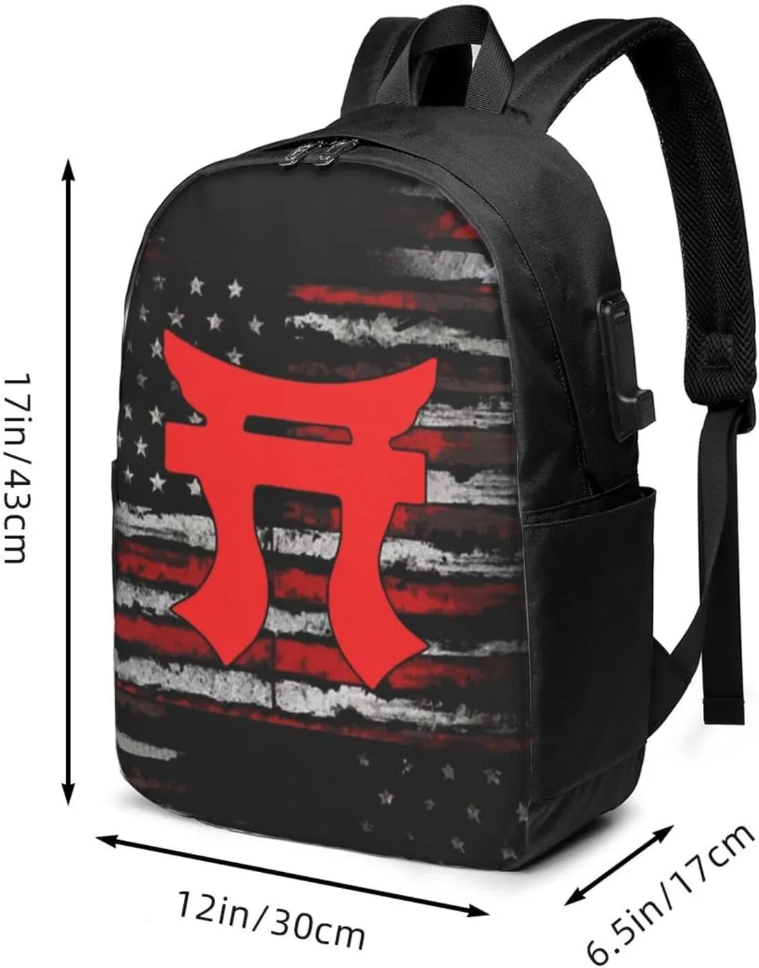 187th Rakkasan Tori Backpack, 17 Inch Travel Business Laptop Backpack With USB Port for Women Men