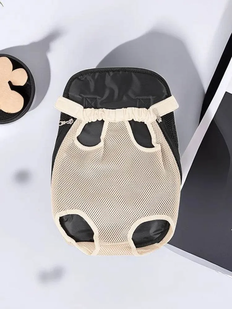 1PC Adjustable Pet Cat Chest Backpack For Outdoor Carrying Mesh Ventilation For Hiking Camping Trips Sling Bag In Small