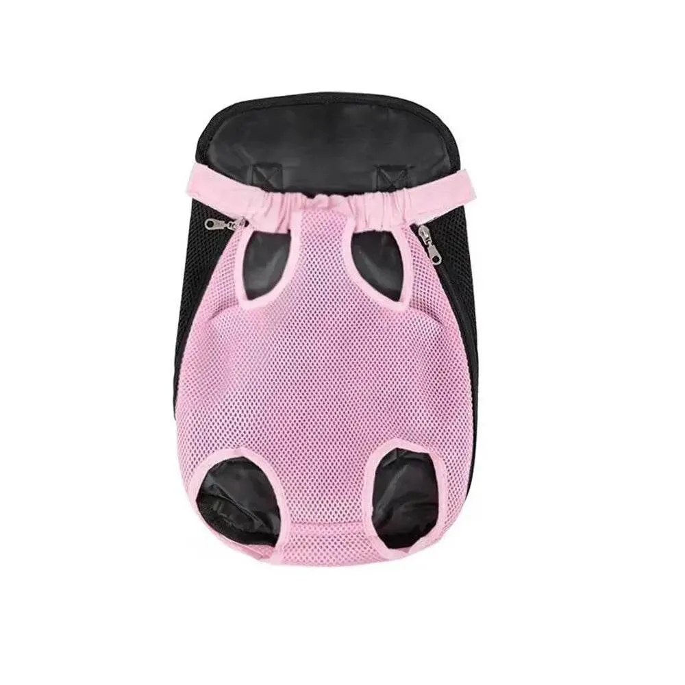 1PC Adjustable Pet Cat Chest Backpack For Outdoor Carrying Mesh Ventilation For Hiking Camping Trips Sling Bag In Small