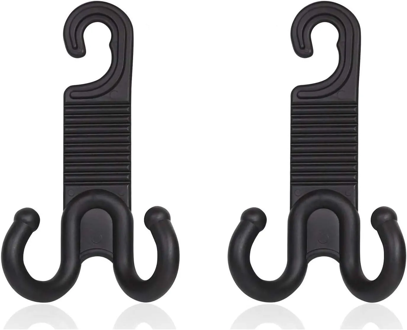2 Pack Premium Car Back Seat Hooks for Headrest Hanger Holder Hang Purse Grocery Bag Handbag Hat Cloth Coat