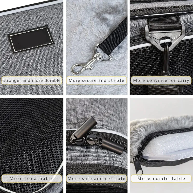 2 Side Expandable Small Dog Carrier