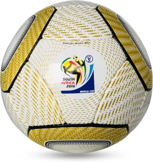 2010 South Africa World Cup Final Match Famous Football Replica, Soccer Ball Official Size 5 - Perfect Collectible Item & Memorable Gift for Soccer Lovers