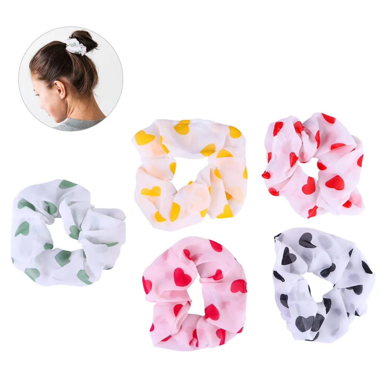 2sets Girls Softball Scrunchies Bow for Hair Women Head Tie Hair Ring Summer Ties Softball Accessories Made of Fabric Material 10pcs*2