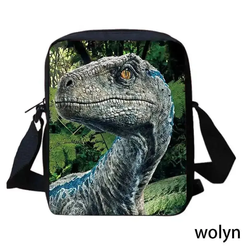 3Pcs Set Dinosaur School Backpack with Pencil Case Shoulder Bags for Grade 1-3 ,Cartoon Animal Print School Bags for Boys Girls