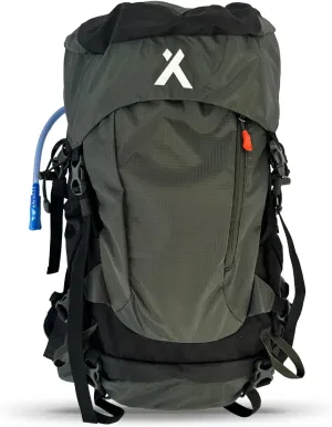 45L Hiking Hydration Backpack, Day Pack With 2L Water Bladder, Lightweight and Perfect for Camping, Running, Cycling, Mountain Biking, Skiing, Snowboarding For Men and Women - Black