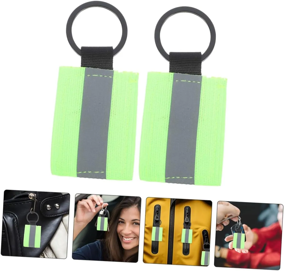 8pcs Reflective Keychain Backpacking Gear Keychain for Men Wallet Keychain Label During Backpack