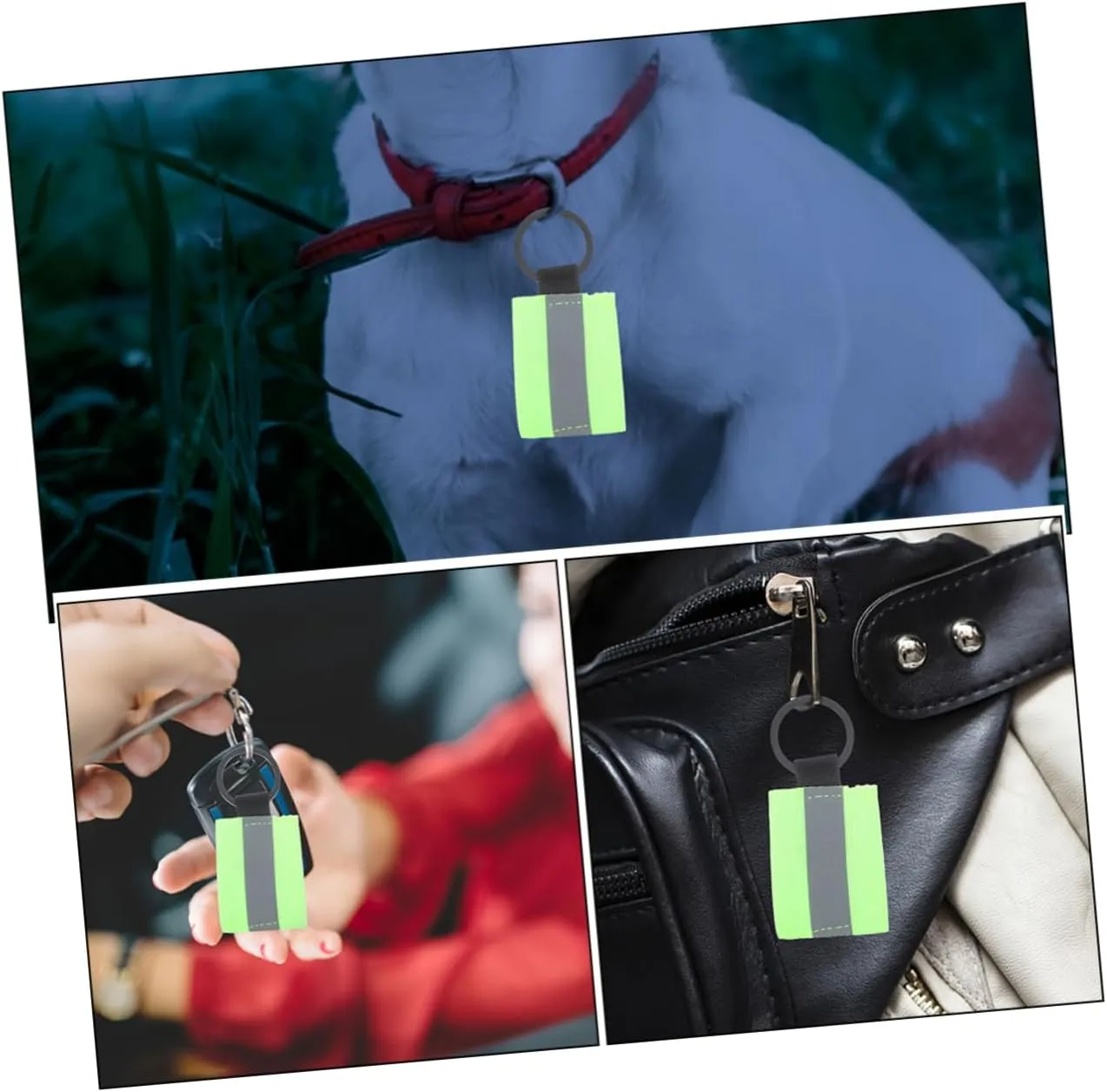 8pcs Reflective Keychain Backpacking Gear Keychain for Men Wallet Keychain Label During Backpack
