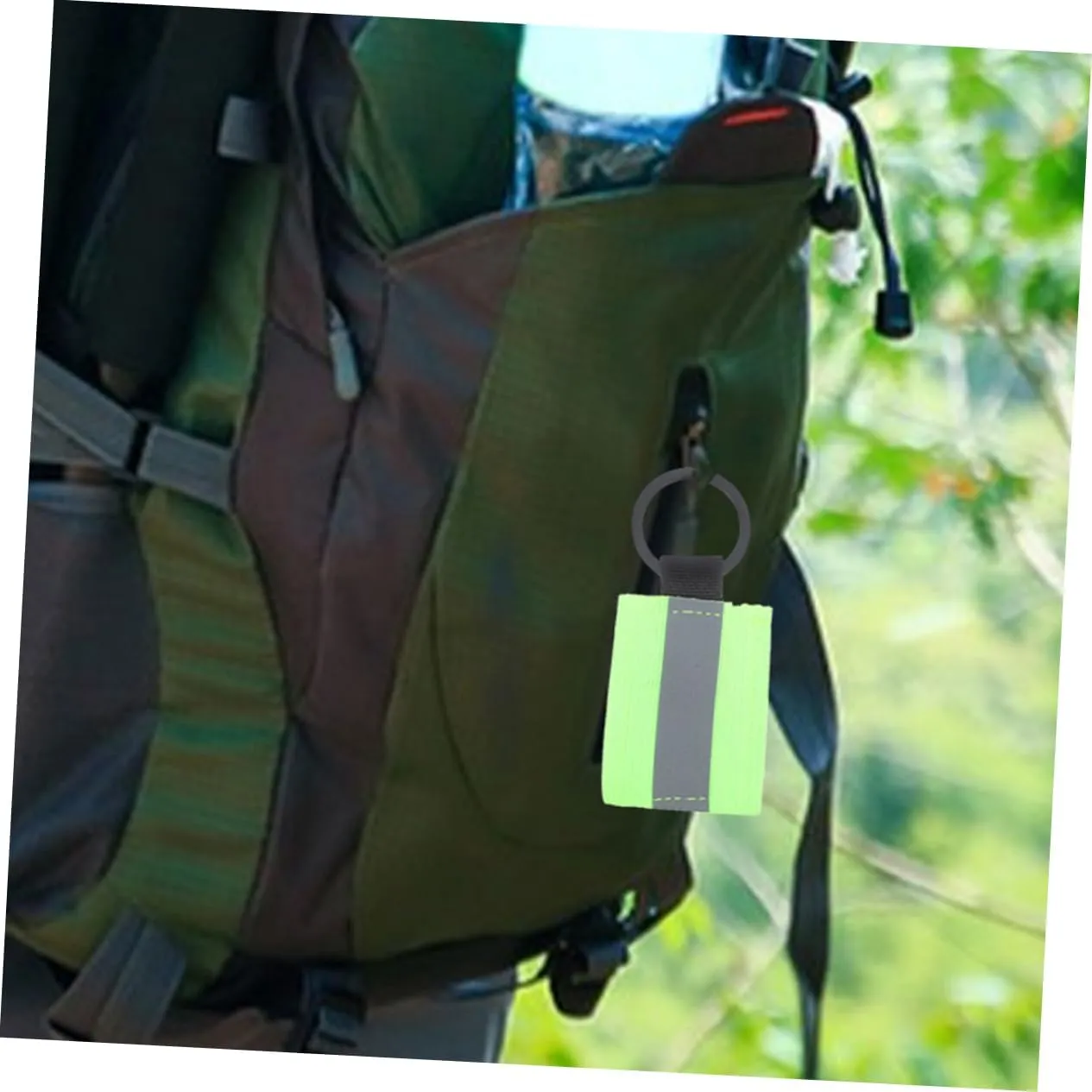 8pcs Reflective Keychain Backpacking Gear Keychain for Men Wallet Keychain Label During Backpack