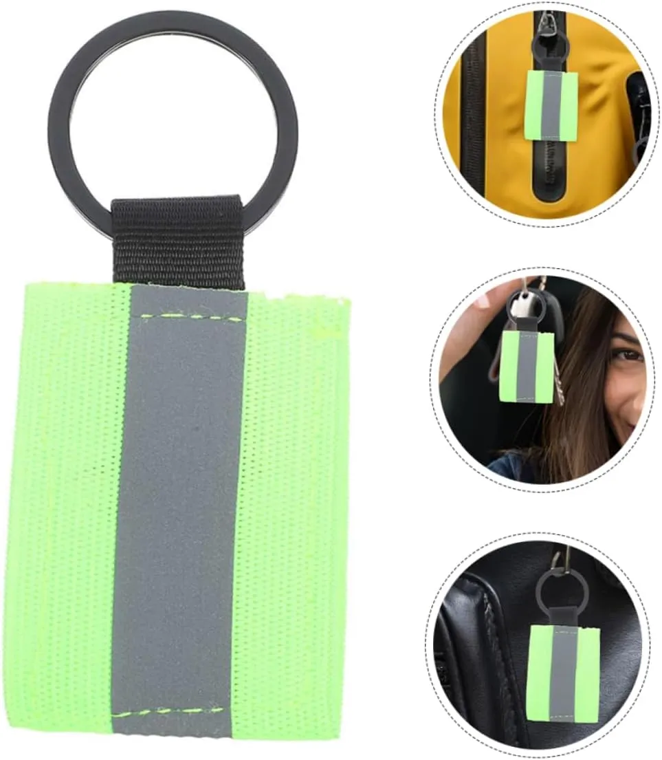 8pcs Reflective Keychain Backpacking Gear Keychain for Men Wallet Keychain Label During Backpack