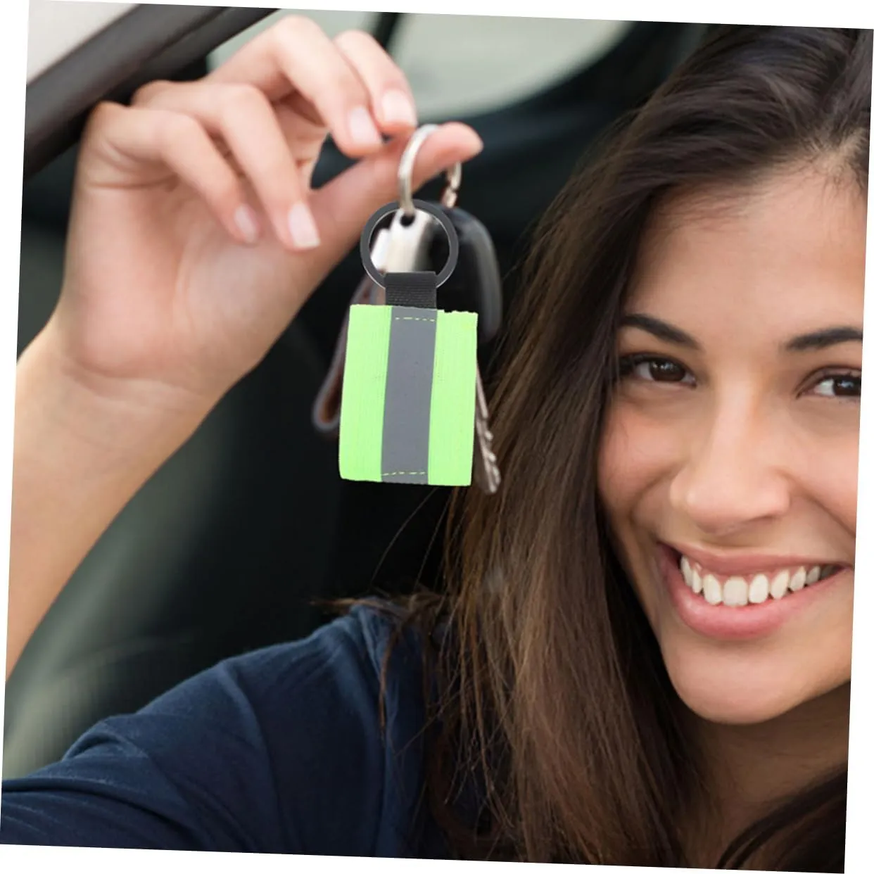 8pcs Reflective Keychain Backpacking Gear Keychain for Men Wallet Keychain Label During Backpack