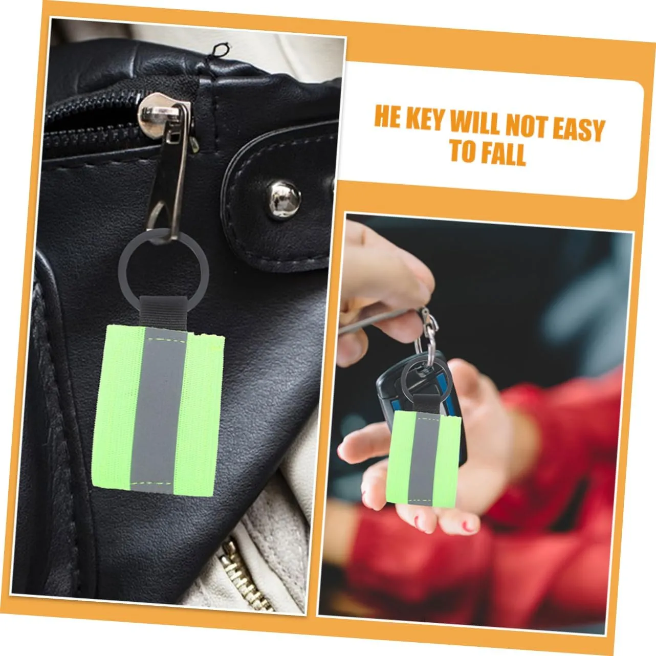 8pcs Reflective Keychain Backpacking Gear Keychain for Men Wallet Keychain Label During Backpack