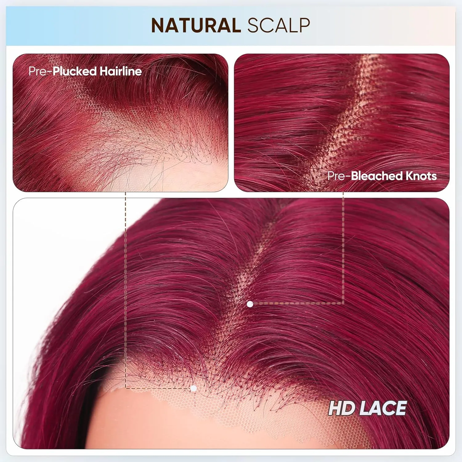 99j Burgundy Lace Front Wigs Human Hair,13x6 HD Body Wave Burgundy Lace Frontal Wigs Human Hair Pre Plucked with Baby Hair,210 Density Colored Wine Red Wig Human Hair for Women 26 Inch