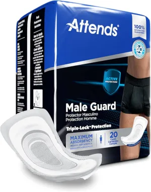 ADMG20 - Attends Discreet Men's Guards, 20 Count (x6)
