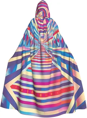 Adult Hooded Cloak Men And Women Cape Poncho Outfit, Perfect For Halloween, Themed Parties, Role-Playing Cosmic psychedelia