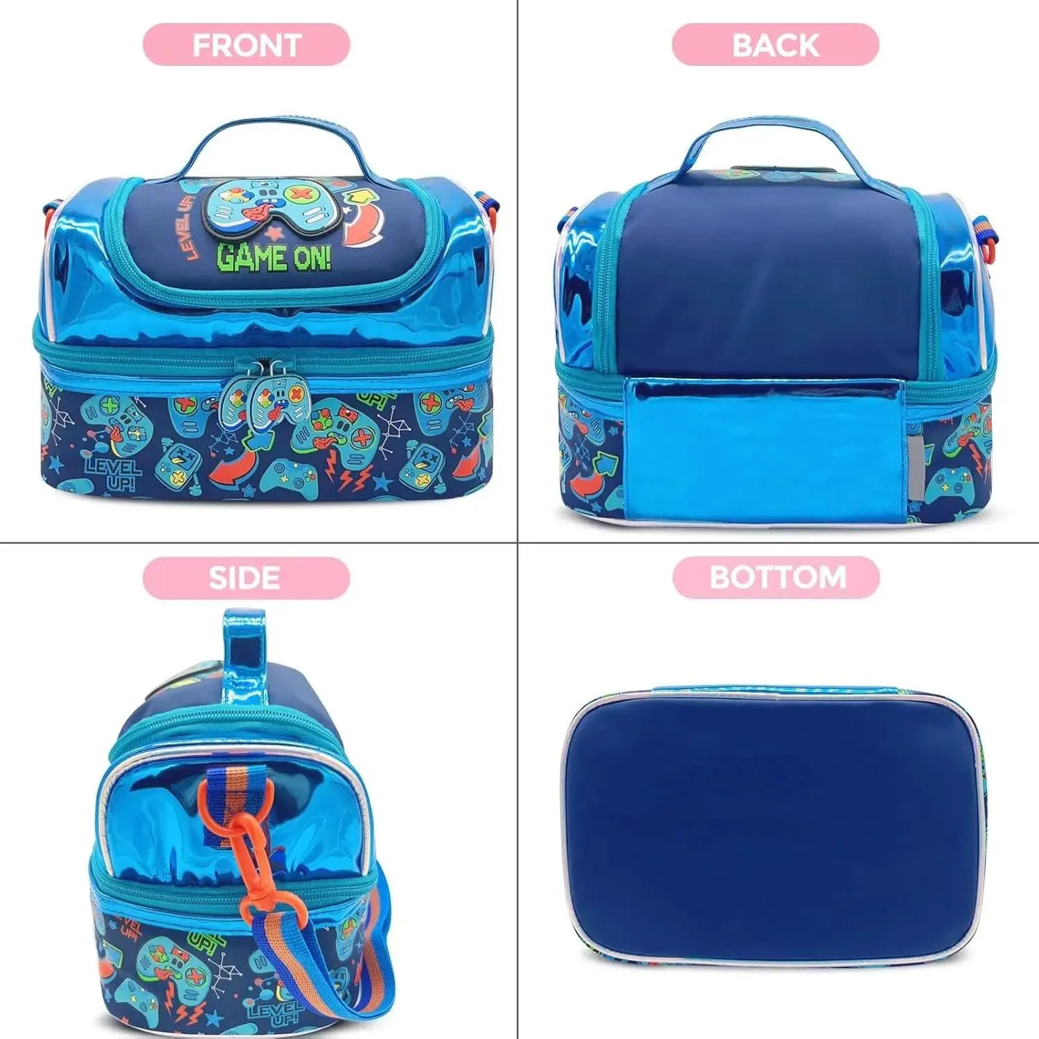 AESTHETIC GAMER DUAL COMPARTMENT LUNCH BAG