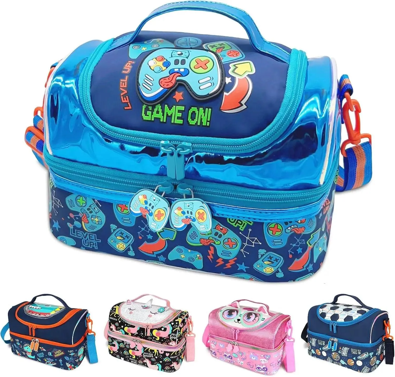 AESTHETIC GAMER DUAL COMPARTMENT LUNCH BAG