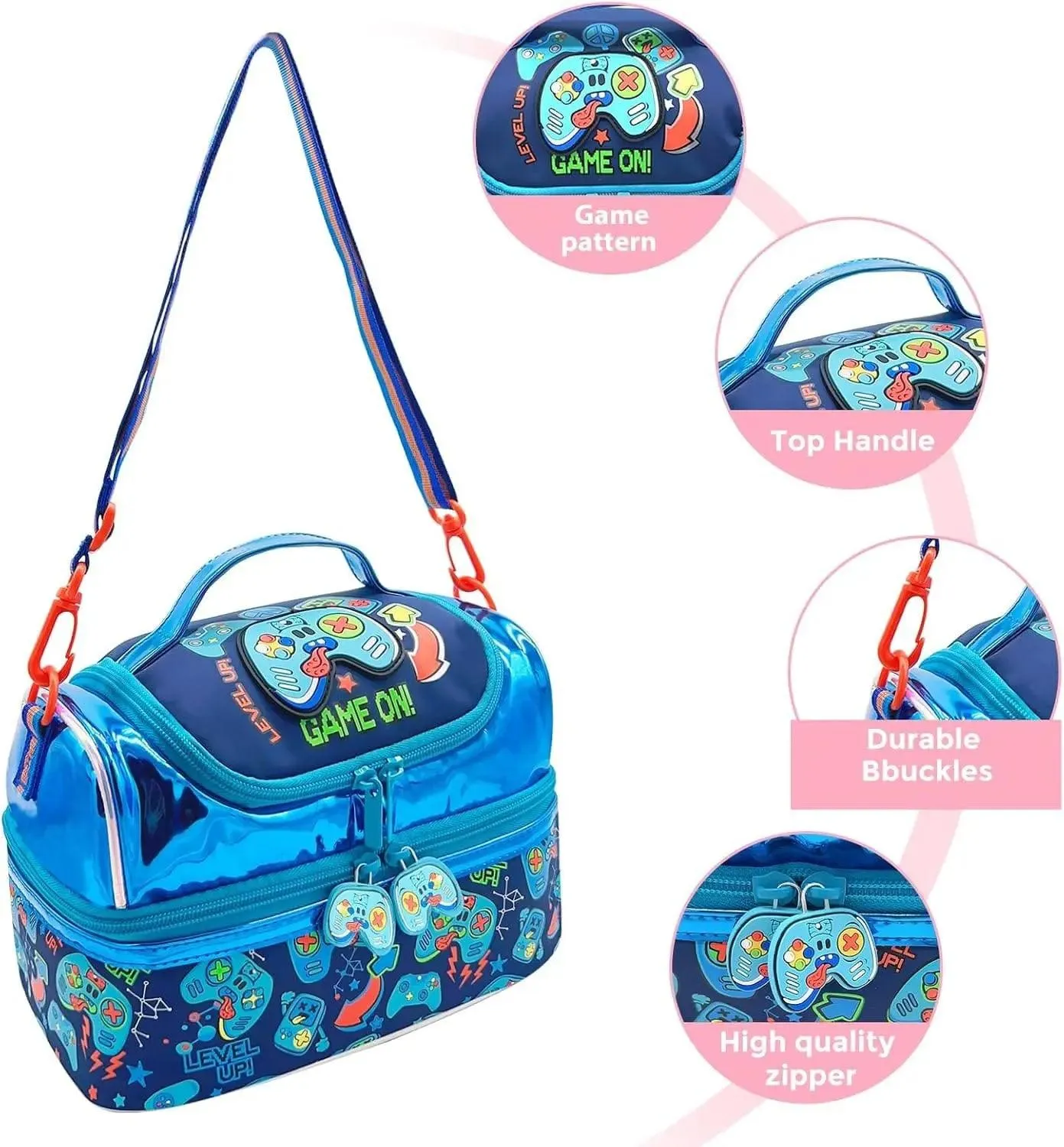 AESTHETIC GAMER DUAL COMPARTMENT LUNCH BAG