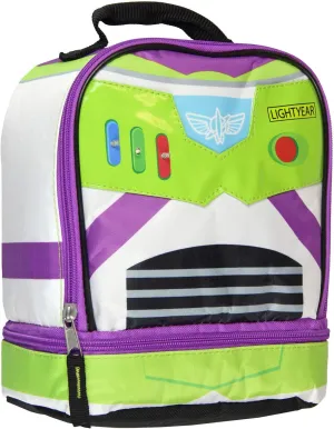 AI ACCESSORY INNOVATIONS Toy Story Buzz Lightyear Dual Compartment Insulated Light Up Lunch Bag Tote