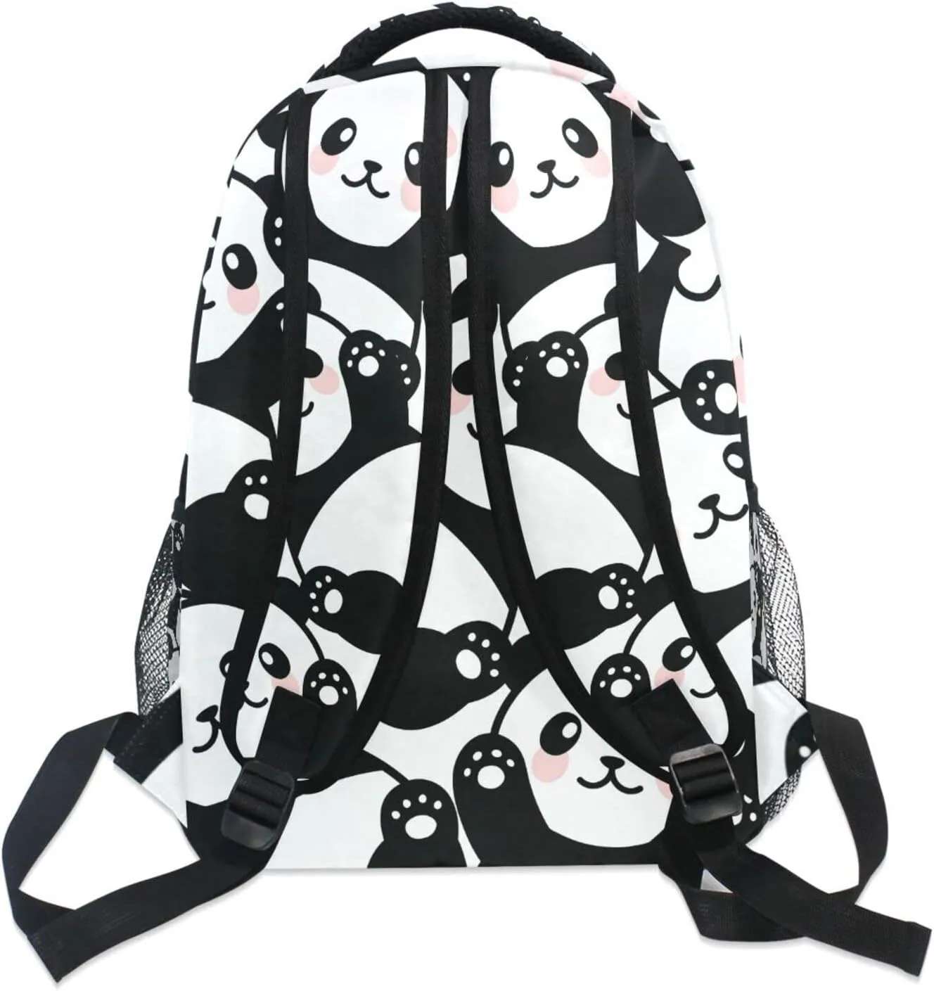 ALAZA Custom Panda Backpack for Girls Personalized Your Name Text Bookbag School Backpacks for 3rd 4th 5th Grade Kids Book Bags Travel Laptop Daypack Shoulder Bag