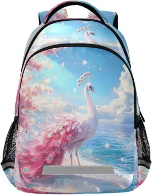 ALAZA Peacock Backpacks Travel Laptop Daypack School Book Bag for Men Women Teens Kids310