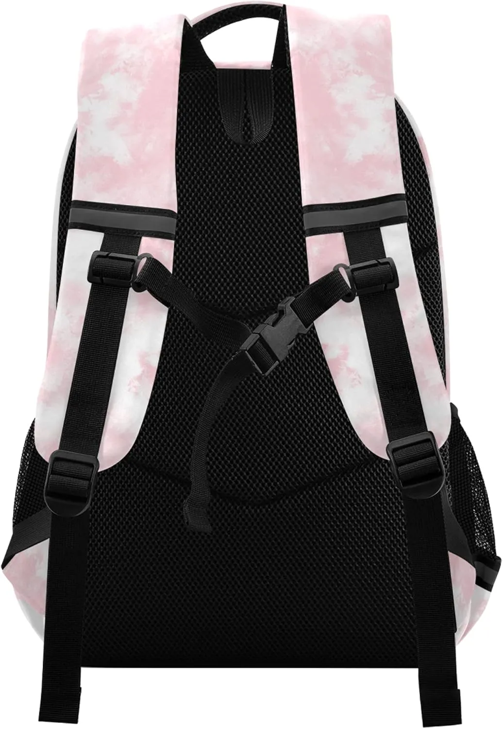 ALAZA Pink Rose Gold Marble Tie Dye Swirl Backpack Purse for Women Men Personalized Laptop Notebook Tablet School Bag Stylish Casual Daypack, 13 14 15.6 inch