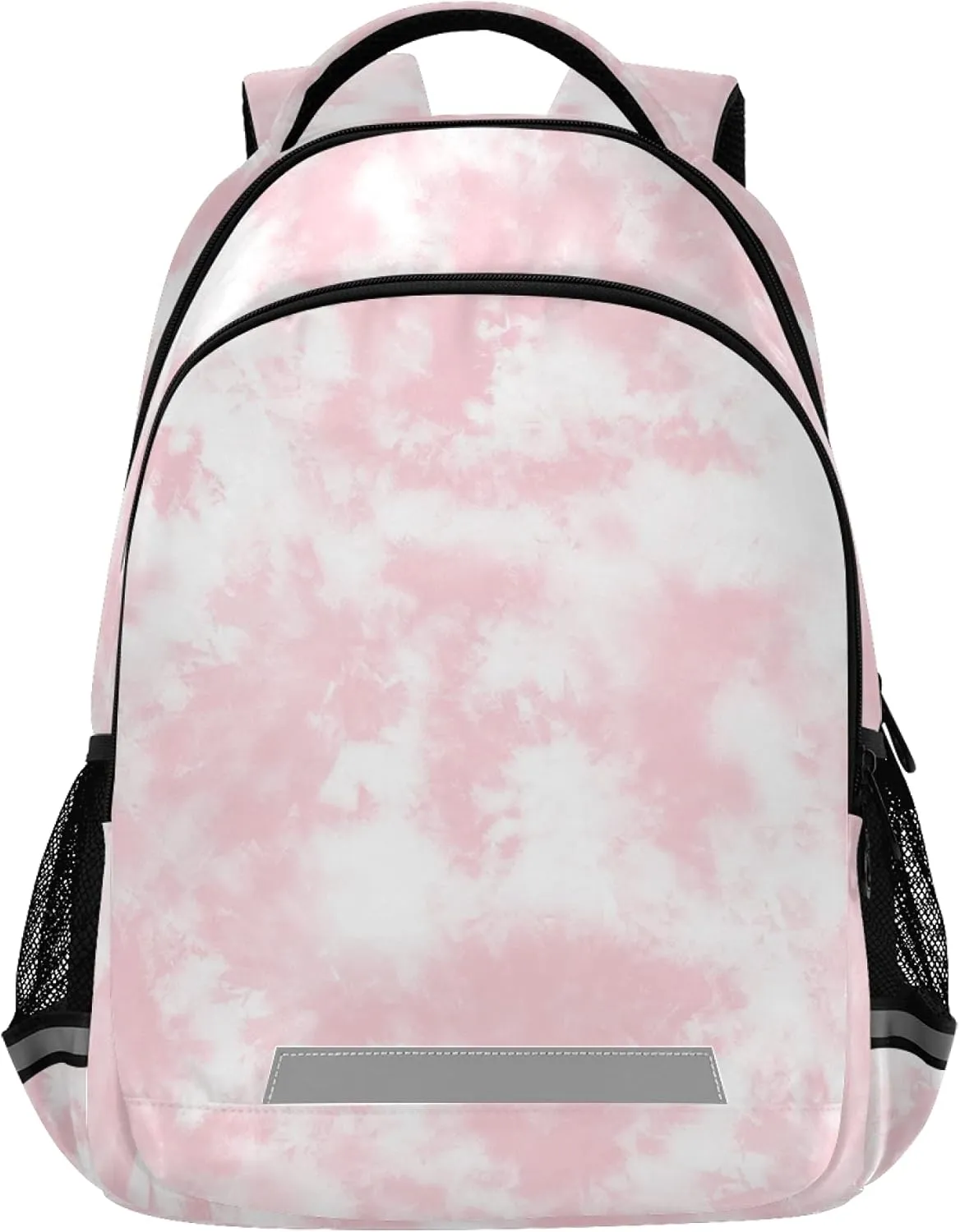 ALAZA Pink Rose Gold Marble Tie Dye Swirl Backpack Purse for Women Men Personalized Laptop Notebook Tablet School Bag Stylish Casual Daypack, 13 14 15.6 inch
