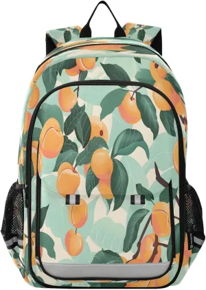 ALAZA Seamless Peaches School Backpacks Travel Laptop Bag Kids Bookbag for Girls Boys Teens Women Men