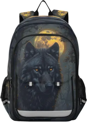 ALAZA Wolf School Backpacks Travel Laptop Bag Kids Bookbag for Girls Boys Teens Women Men194