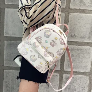 AlphaGal  2019 Women PU Leather Lovely Printing feminine Backpack Female Small Backpacks For Teenage Girls Rucksack Sac a dos