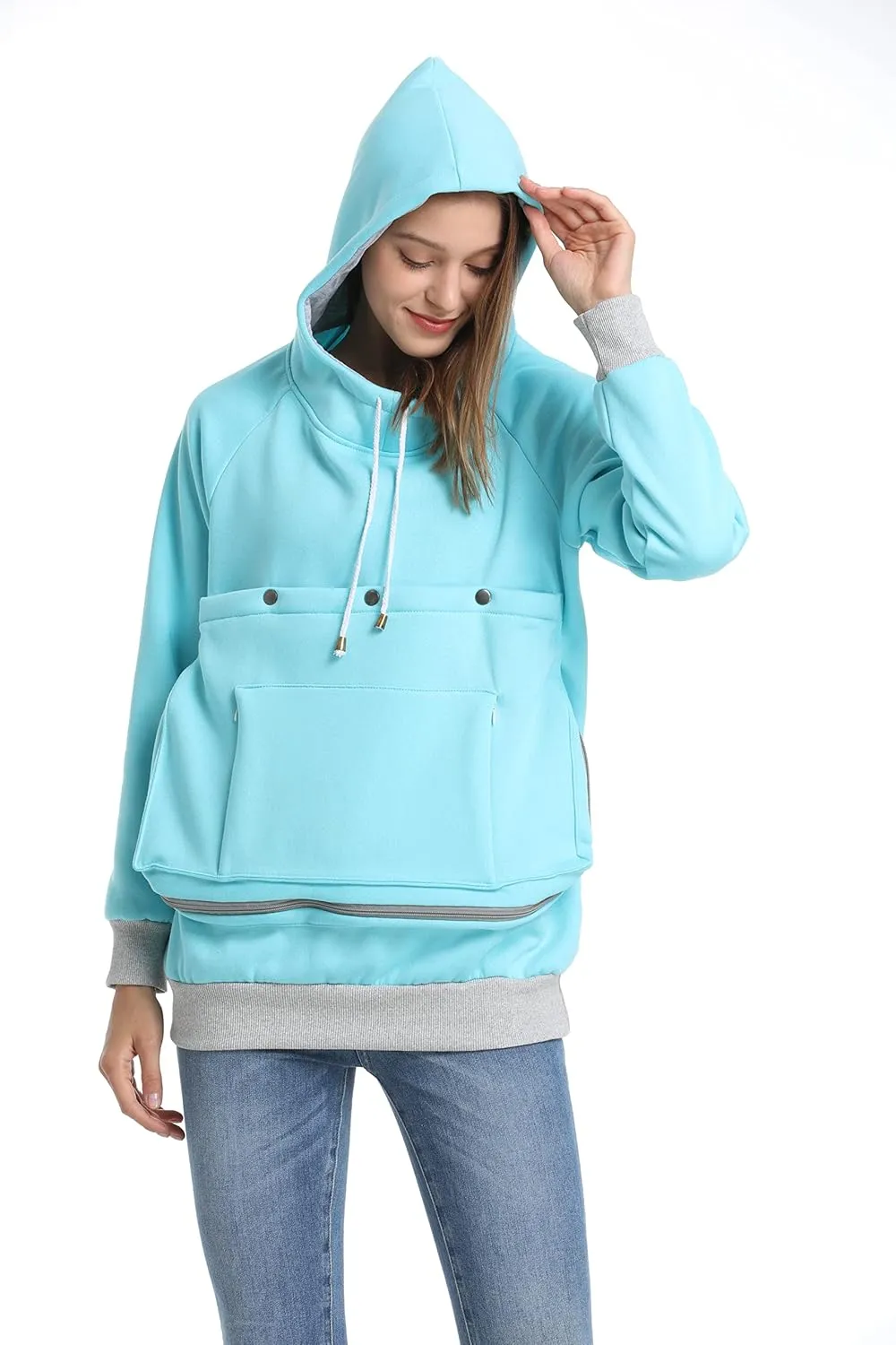 ALYC Cat Dog Carrier Hoodie Big Pet Pouch Sweatshirt Puppy Kitten Holder Carrier Pullover Top Kangaroo Unisex Hoodies