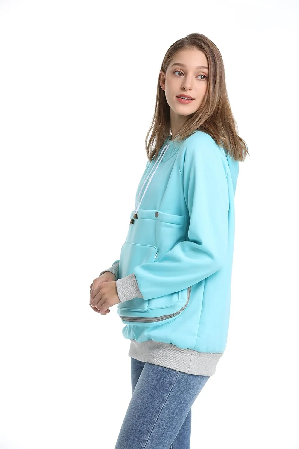 ALYC Cat Dog Carrier Hoodie Big Pet Pouch Sweatshirt Puppy Kitten Holder Carrier Pullover Top Kangaroo Unisex Hoodies