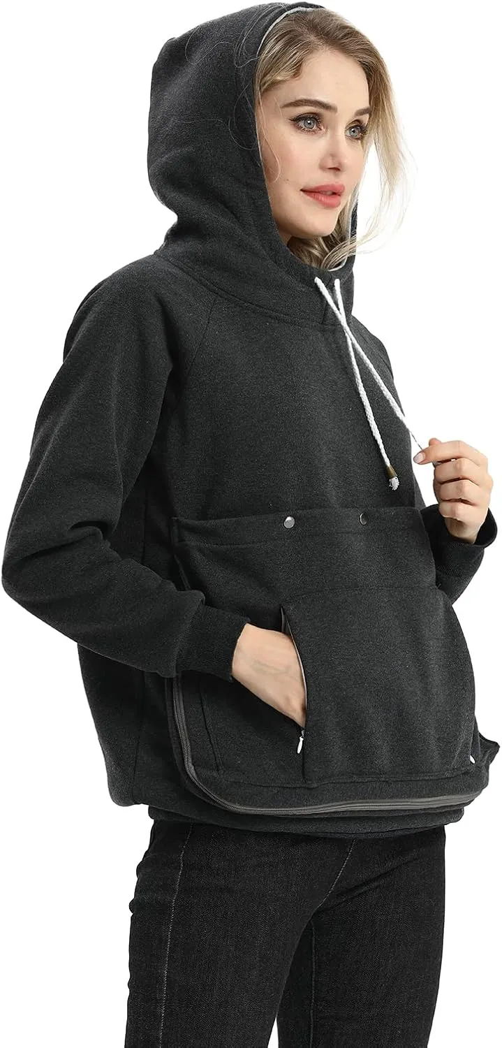 ALYC Cat Dog Carrier Hoodie Big Pet Pouch Sweatshirt Puppy Kitten Holder Carrier Pullover Top Kangaroo Unisex Hoodies