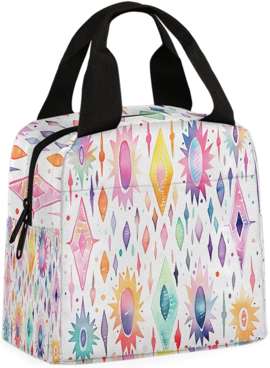 American Tribe Lunch Bag Tribe Themed Tote Lunch Bag Reusable Lunch Box Leakproof Cooler Bag