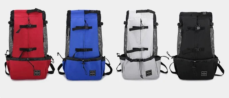 ANYWAGS Pet Carrier Large Black Travel Riding Driving Pet Backpack for Medium to Large Dogs with Pockets for Pet Supplies