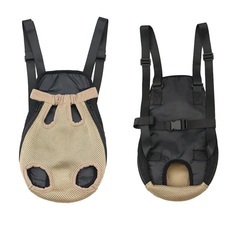 ANYWAGS Pet Carrier XL Light Coffee Denim Backpack for Outdoor Travel With Front Pocket for XL Size Pets