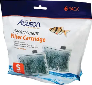 Aqueon Replacement Filter Cartridges Small - 6 pack