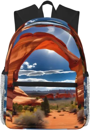 Arches National Park-Standard Print Travel Backpack, Suitable For Daily Commute, Outdoor Sports And Weekend Vacation