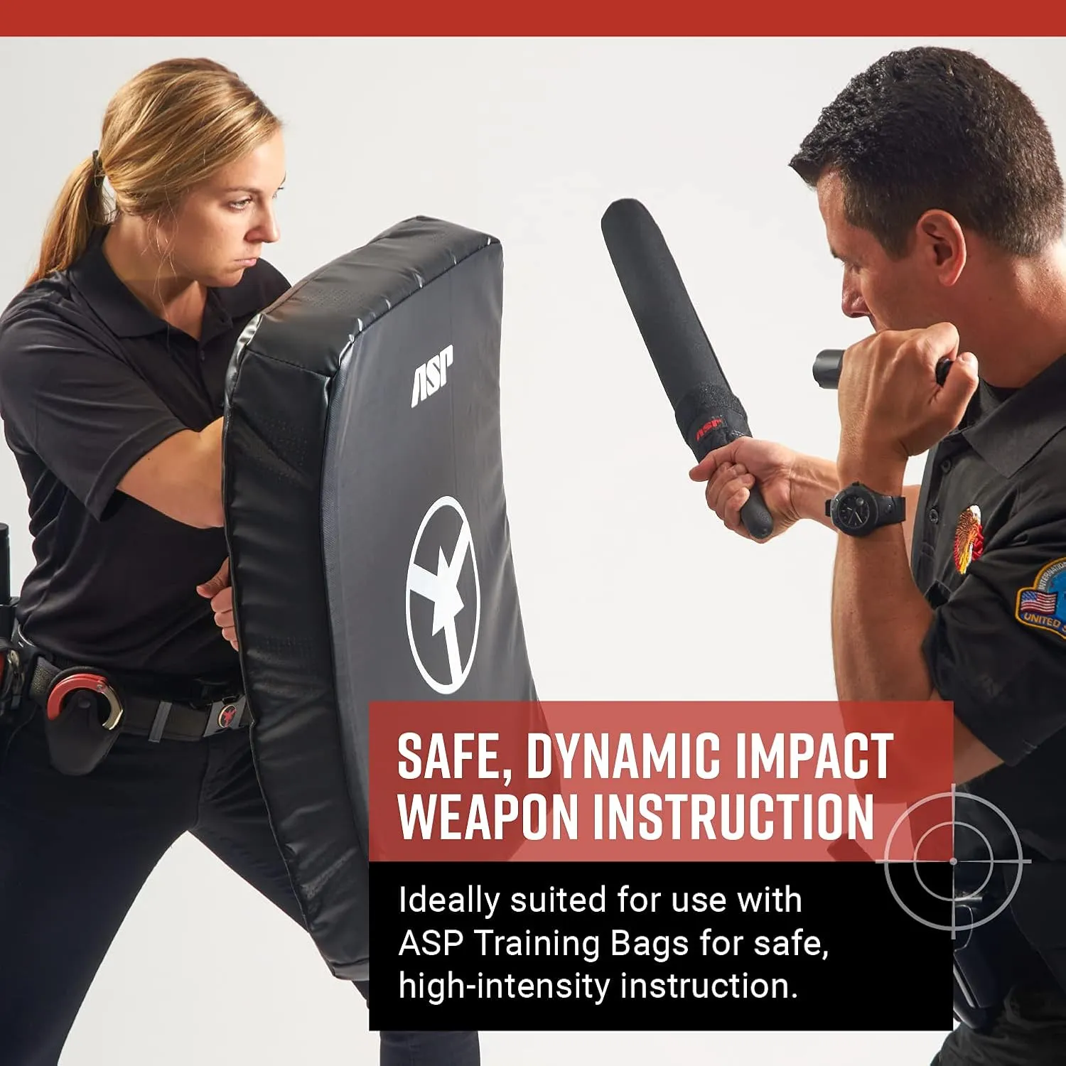 ASP Soft Foam Training Police Baton with Carrier, Practice Baton for Police Officers, Security Guards, Law Enforcement