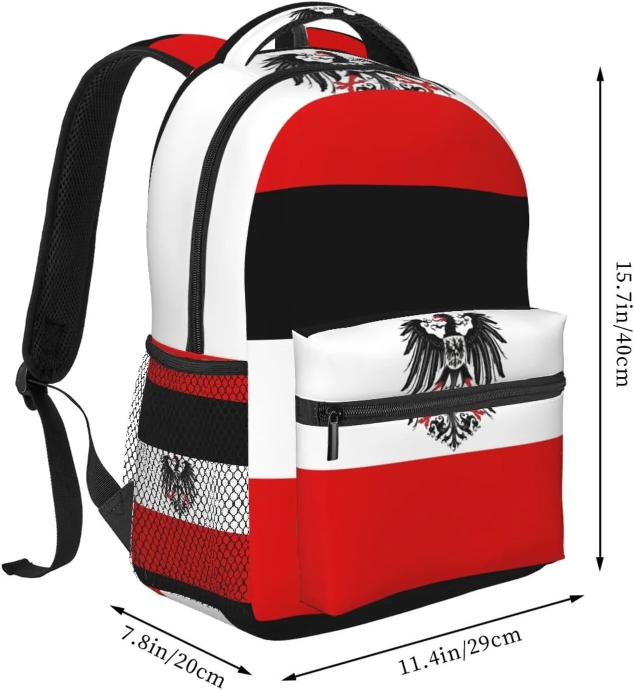 ASYG Germany Backpack German Laptop Backpack Flag Tablet Travel Picnic Travel Bag Laptop Bag German Flag Bag
