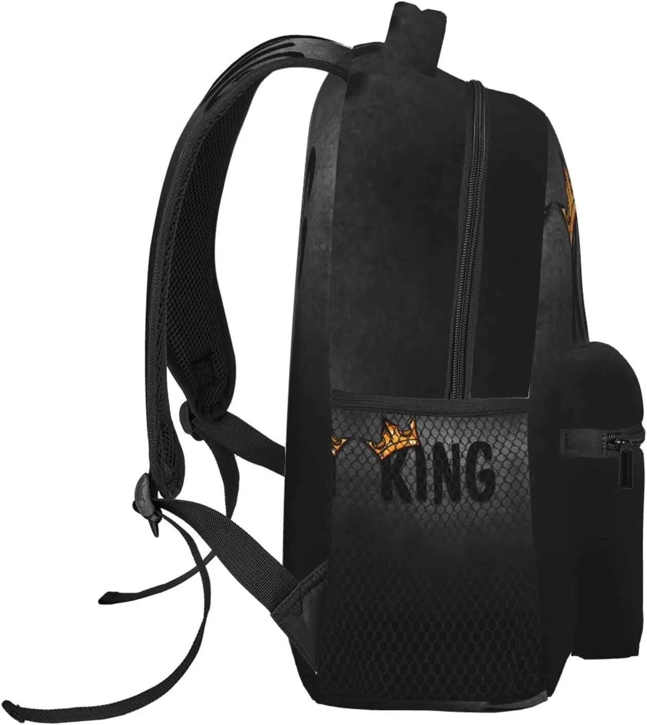 ASYG King Backpack Men Laptop Backpack Lion Tablet Travel Picnic Bag Lion Travel Bag